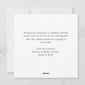 Cartes Pour Fêtes Annuelles Elégant Bohême Pine de Noël Wreath Salutation (Dos)