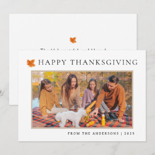 Cartes Pour Fêtes Annuelles Elégant Bon thanksgiving moderne Automne 1 Photo