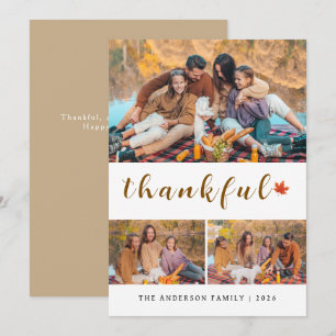 Cartes Pour Fêtes Annuelles Elégant Bon thanksgiving moderne Automne 3 Photo