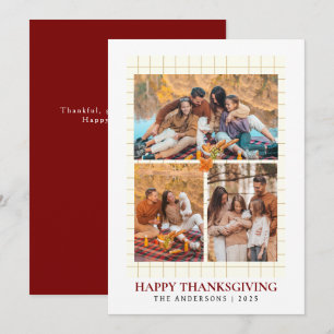 Cartes Pour Fêtes Annuelles Elégant Bon thanksgiving moderne Automne 3 Photo