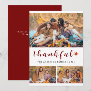 Cartes Pour Fêtes Annuelles Elégant Bon thanksgiving moderne Automne 3 Photo