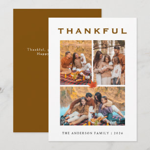 Cartes Pour Fêtes Annuelles Elégant Bon thanksgiving moderne Automne 3 Photo