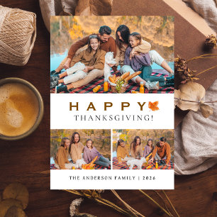 Cartes Pour Fêtes Annuelles Elégant Bon thanksgiving moderne Automne 3 Photo