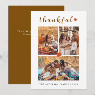 Cartes Pour Fêtes Annuelles Elégant Bon thanksgiving moderne Automne 3 Photo