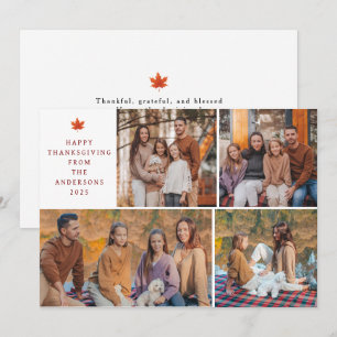 Cartes Pour Fêtes Annuelles Elégant Bon thanksgiving moderne Automne 4 Photo