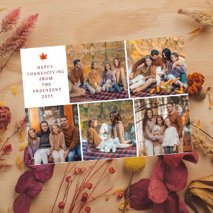 Cartes Pour Fêtes Annuelles Elégant Bon thanksgiving moderne Automne 5 Photo