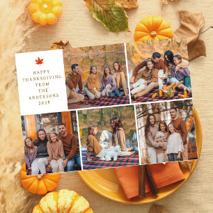 Cartes Pour Fêtes Annuelles Elégant Bon thanksgiving moderne Automne 5 Photo