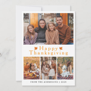Cartes Pour Fêtes Annuelles Elégant Bon thanksgiving moderne photo d'automne
