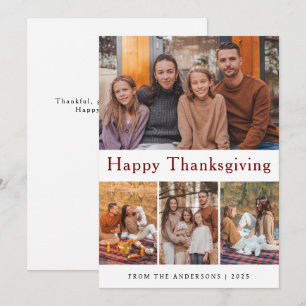 Cartes Pour Fêtes Annuelles Elégant Bon thanksgiving moderne photo d'automne