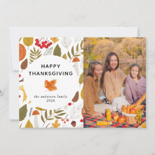 Cartes Pour Fêtes Annuelles Elégant Bon thanksgiving moderne photo d'automne