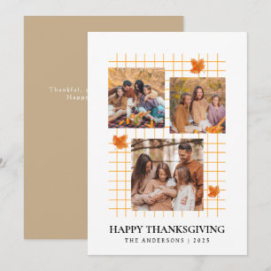 Cartes Pour Fêtes Annuelles Elégant Bon thanksgiving moderne photo d'automne