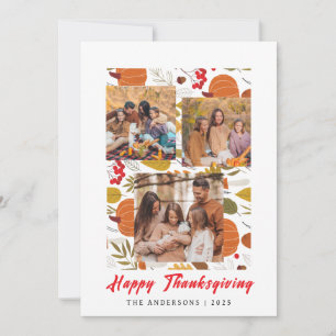 Cartes Pour Fêtes Annuelles Elégant Bon thanksgiving moderne photo d'automne