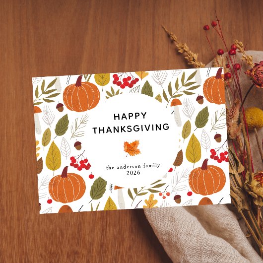 Cartes Pour Fêtes Annuelles Élégant Bon thanksgiving simple Feuilles d'automne