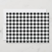 Cartes Pour Fêtes Annuelles Élégant Buffle blanc Plaid photo horizontale (Dos)