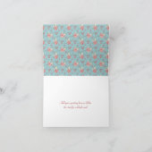 Cartes Pour Fêtes Annuelles Élégant Canard Oeuf Bleu Holly Photo de Noël (Intérieur)