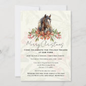 Cartes Pour Fêtes Annuelles Élégant Cheval de Noël (Devant)