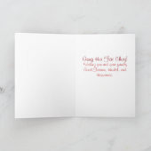 Cartes Pour Fêtes Annuelles Elegant Chinese New Year Monkey with Gold Lanterns (Intérieur)