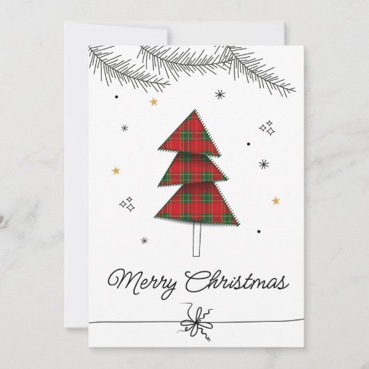 Cartes Pour Fêtes Annuelles Elegant Christmas Card | Festive Holiday Greeting (Devant)