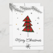 Cartes Pour Fêtes Annuelles Elegant Christmas Card | Festive Holiday Greeting (Devant / Derrière)