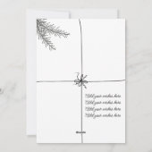 Cartes Pour Fêtes Annuelles Elegant Christmas Card | Festive Holiday Greeting (Dos)