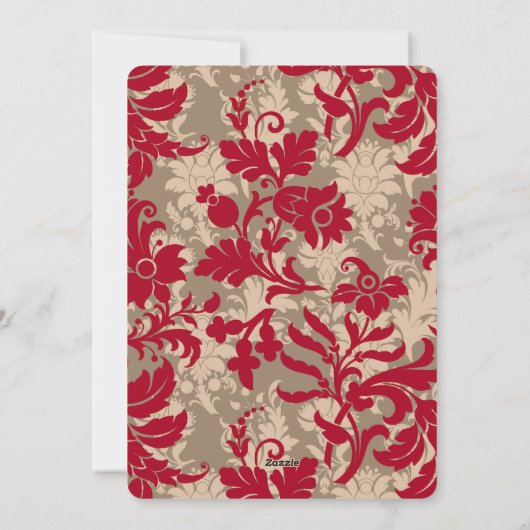 Cartes Pour Fêtes Annuelles Elegant Christmas Floral Custom Photo (Dos)