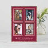 Cartes Pour Fêtes Annuelles Elégant Collage photo de Noël en Bourgogne et en O (Debout devant)