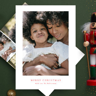 Cartes Pour Fêtes Annuelles élégant collage photo rouge merry noël heureux