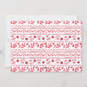 Cartes Pour Fêtes Annuelles Elégant Crimson Rouge Aquarelle de Noël Photo (Dos)