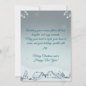 Cartes Pour Fêtes Annuelles Elegant Custom Modern 3D Tree Christmas (Dos)