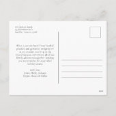 Cartes Pour Fêtes Annuelles Élégant décor d'aquarelle de Noël (Dos)