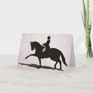 Cartes Pour Fêtes Annuelles Élégant Dressage Horse & Rider
