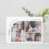 Cartes Pour Fêtes Annuelles Élégant élégant 4 PHOTO Noël Salutation (Debout devant)