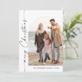 Cartes Pour Fêtes Annuelles Élégant élégant 4 PHOTO Noël Salutation (Debout devant)