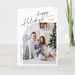 Cartes Pour Fêtes Annuelles Élégant élégant 5 PHOTO Noël Salutation
