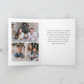 Cartes Pour Fêtes Annuelles Élégant élégant 5 PHOTO Noël Salutation (Intérieur)