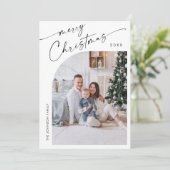 Cartes Pour Fêtes Annuelles Élégant élégant 5 PHOTO Noël Salutation (Debout devant)