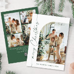 Cartes Pour Fêtes Annuelles Élégant élégant 5 PHOTO Noël Salutation<br><div class="desc">Simplement Élégant et élégant PHOTO Noël Greeting Carte de vacances. Surprenez et apportez la joie à vos proches et rendez la fête inoubliable. Pour plus de personnalisation,  cliquez sur le lien "customiser plus" et utilisez notre outil de conception pour modifier ce modèle.</div>