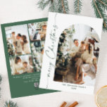 Cartes Pour Fêtes Annuelles Élégant élégant 5 PHOTO Noël Salutation<br><div class="desc">Simplement Élégant et élégant PHOTO Noël Greeting Carte de vacances. Surprenez et apportez la joie à vos proches et rendez la fête inoubliable. Pour plus de personnalisation,  cliquez sur le lien "customiser plus" et utilisez notre outil de conception pour modifier ce modèle.</div>