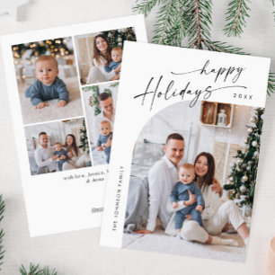 Cartes Pour Fêtes Annuelles Élégant élégant 5 PHOTO Noël Salutation