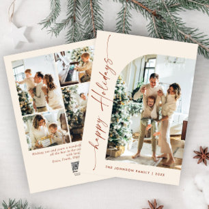 Cartes Pour Fêtes Annuelles Élégant élégant 5 PHOTO Noël Salutation