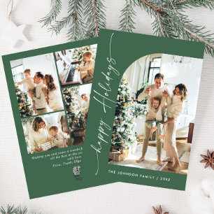 Cartes Pour Fêtes Annuelles Élégant élégant 5 PHOTO Noël Salutation