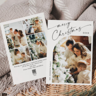 Cartes Pour Fêtes Annuelles Élégant élégant 5 PHOTO Noël Salutation