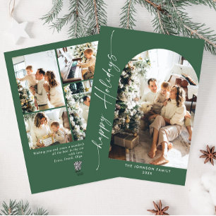 Cartes Pour Fêtes Annuelles Élégant élégant 5 PHOTO Noël Salutation
