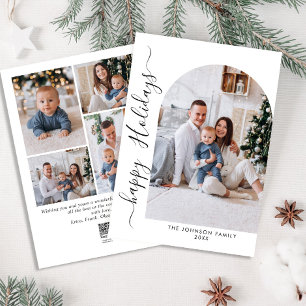 Cartes Pour Fêtes Annuelles Élégant élégant 5 PHOTO Noël Salutation