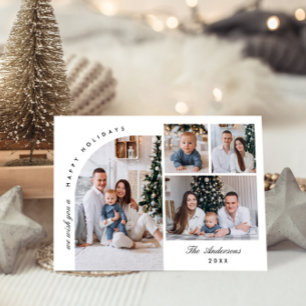 Cartes Pour Fêtes Annuelles Élégant élégant 5 PHOTO Noël Salutation