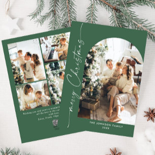 Cartes Pour Fêtes Annuelles Élégant élégant 5 PHOTO Noël Salutation