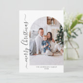 Cartes Pour Fêtes Annuelles Élégant élégant 5 PHOTO Noël Salutation (Debout devant)