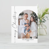 Cartes Pour Fêtes Annuelles Élégant élégant 5 PHOTO Noël Salutation (Debout devant)