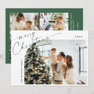 Cartes Pour Fêtes Annuelles Élégant élégant 5 PHOTO Noël Salutation