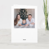 Cartes Pour Fêtes Annuelles Élégant élégant 6 PHOTO Noël Salutation (Dos)